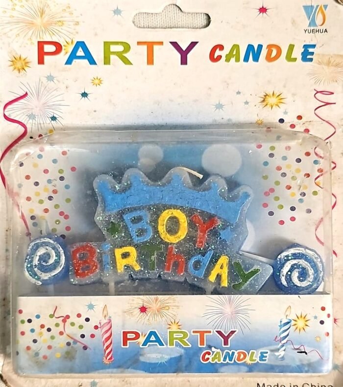 MPS MY PARTY SUPPLIERS® Happy Birthday Candles for Cake Glitter Birthday Candles for Gifting (blue2) - Image 3