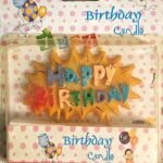MPS MY PARTY SUPPLIERS® Happy Birthday Candles for Cake Glitter Birthday Candles for Gifting (Brown)
