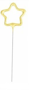 MPS MY PARTY SUPPLIERSĀ® 1pc Birthday Cake Candles for Kids, Cartoon Characters Shaped Candles for Gifting and Home use (Gold Star)