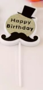 MPS MY PARTY SUPPLIERSĀ® 1pc Birthday Cake Candles for Kids, Cartoon Characters Shaped Candles for Gifting and Home use (Black Gold) - Image 5