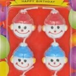 MPS MY PARTY SUPPLIERS® Set of 6 Birthday Cake Candles for Kids, Cake Topper for Cake Decoration, Happy Birthday Candle for Cake (Baby face)