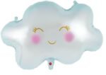 MPS My Party Suppliers 1pc blue Cloud Foil Balloon, Smiling Cloud Balloons, Foil Cloud Balloons for Baby Shower Decoration, Birthday, Wedding Party Supplies, Large Cloud Shaped Foil Balloons - Image 3