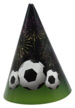 JAGMAG® Football Party Supplies Decorations, Kids Birthday Paper Plates and Glass Birthday Cap Set Disposable Party Dessert Dinnerwares, Soccer Theme, Set of 3 Plate, Glass & Cap - Image 3