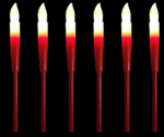 MPS MY PARTY SUPPLIERS® Set of 8 Birthday Cake Candles for Kids, Happy Birthday Candle for Cake (Light up Candles)