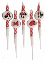 MPS MY PARTY SUPPLIERS® Set of 5 Birthday cake candles for kids, Cake topper for cake decoration (minnie2) - Image 3