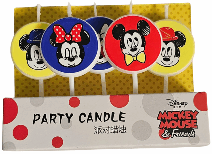 MPS MY PARTY SUPPLIERS® Set of 5 Birthday cake candles for kids, Cake topper for cake decoration (minnie3) - Image 1