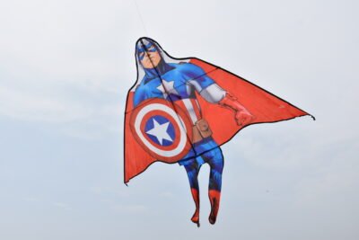 Big Size 180cm Flying Kite Colorful Cartoon Superhero Kite Line Kids Outdoor, Launch, Fly The Best for Everyone - Girls, Boys, (Random Prints) - Image 4