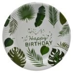 Jagmag® Jungle Theme Birthday Party Supplies, Tropical Leaf Decor Plates Paper Glass for Tropical Theme Birthday Party Decoration for Boys Kids, Animal Theme Party Decoration - Image 5