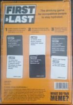 MPS MY PARTY SUPPLIERS® 1pc First & Last – The Party Game for Competitive People to Stay Hydrated Card Game, Party Game for Friends, Play Card Games for Friends, Card Games for Family and Friends - Image 4