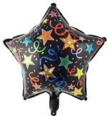 Set of 5 Pumpkin ghost with black stars halloween balloons Halloween theme foil balloons decorations Kids halloween party supplies Balloon decoration - Image 3