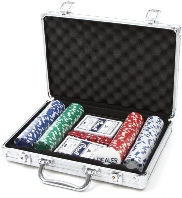 200 Pieces Poker Set Casino Chips Card Games