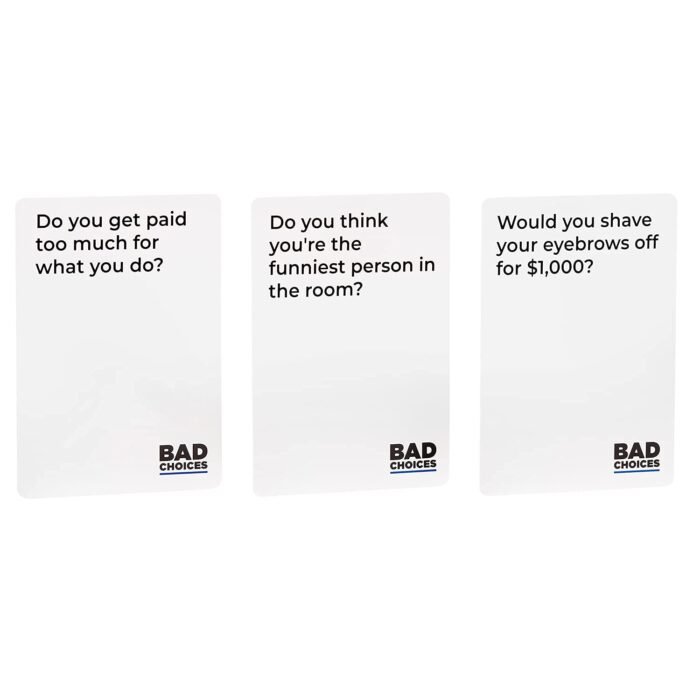 MPS MY PARTY SUPPLIERS Bad Choices Card Game, Bad Choice Party Game for Friends, Adult Card Game for Friends Board Games Night Game Find Out Hilarious Truth, Secrets and Stories About Your Friends! - Image 3