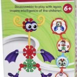 My Party Suppliers Wooden Animal Shape Blocks Learning Puzzle Game with 20 Pattern Cards (29 Pieces)