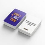 Never Have I Ever Game for Uncontrollable Giggles & Unexpected Secrets -50, Fun Game, Dinner Party Game, A Game for Couples Card Game for Kids - Image 2
