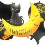 MPS MY PARTY SUPPLIERS® Set of 5 Halloween balloons Halloween theme foil balloons decorations Kids halloween party supplies Balloon decoration for hallo ween event