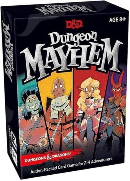Dungeon Mayhem Dungeons Dragons Card Game for 2-4 Players, 120 Cards Board Game, Party Game for Friends and Family,Gaming Gift