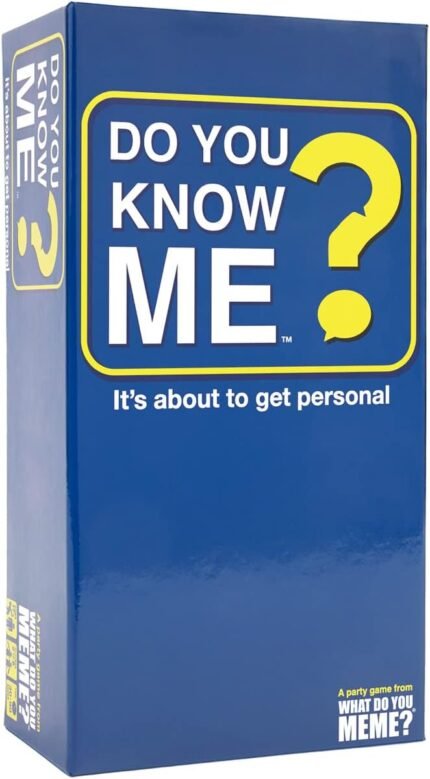 MPS MY PARTY SUPPLIERSĀ® 1pc Do You Know Me? A Party Card Game, Card Games to Play with Family, 2-8 Players, Families Fun Card Games, Easy Games for Friends