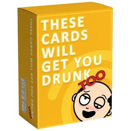 These Cards Will Get You Drunk Too - Fun Adult Drinking Game, Party Game, Fun Game, Card Party Game, These Cards Will Get You Drunk Too Fun Adult Drinking Game for Parties Figurines
