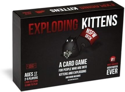 Exploding Kittens Black Card and Board Game for Kids and Adults, Adult Party Game