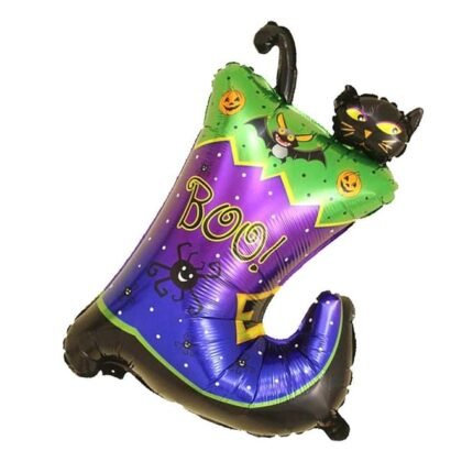 My Party Suppliers Halloween Magic Boots cat Balloons Halloween Decorations Foil Helium Balloons Inflatable Toys Globos Halloween Party Supplies