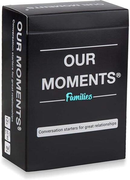 Our Moments Family Card Game, Fun Game, Dinner Party Game, A Game for Couples Card Game for Kids, Family 100 Conversation Starters Questions Game Card Games for Kids & Adults
