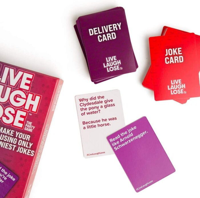 MPS My Party Suppliers 1pack Live Laugh Lose - Party Pack Card Game, Party Game, Card Games to Play with Family, Easy Card Games Kids, Live Laugh Lose Game 2-8 Players, Families Fun Board Games - Image 4