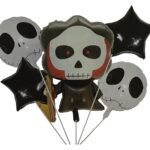 MPS MY PARTY SUPPLIERS® Set of 5 Halloween balloons Halloween theme foil balloons decorations Kids halloween party supplies Balloon decoration for hallo ween event