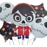 MPS MY PARTY SUPPLIERS® Set of 5 Halloween balloons Halloween theme foil balloons decorations Kids halloween party supplies Balloon decoration for hallo ween event