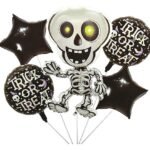 Set of 5 Halloween balloons Halloween theme foil balloons decorations Kids halloween party supplies Balloon decoration