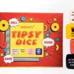 MPS MY PARTY SUPPLIERS® 1pc Tipsy Dice – Roll, Drink, Dare Game, Roll The Dice Games with Family Friends, 2+ Players, Families Fun Card Games
