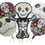Set of 5 Halloween balloons Halloween theme foil balloons decorations Kids halloween party supplies Balloon decoration for hallo ween event