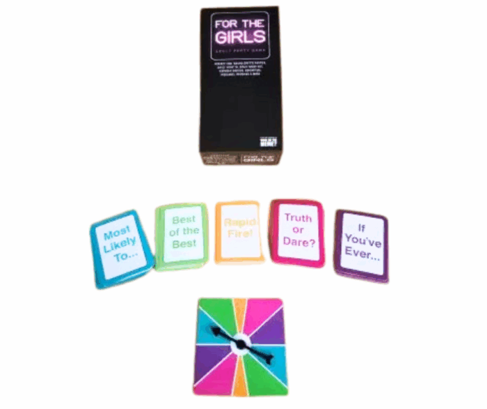MPS My Party Suppliers 1pc for The Girls Card Game -The Ultimate Girls Night Party Game for Bachelorettes and Parties (Black), Card Games for Teen Girls, Friends, Party Game - Image 6