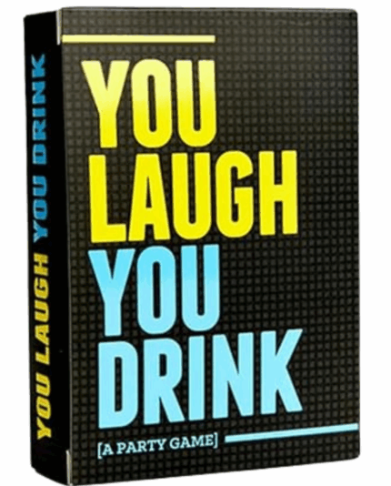 MPS My Party Suppliers 1pack You Laugh You Drink - A Party Game Card Game, Card Games to Play with Friends, You Laugh You Drink Card Game 3-8 Players, Families Fun Board Games