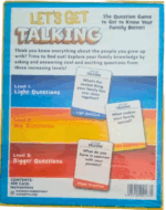 MPS MY PARTY SUPPLIERSĀ® 1pc Let's Get Talking -The Question Card Game to Get to Know Your Family Better!, Adult Card Party Game Card Games to Play with Friends - Image 5