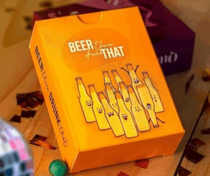 MPS MY PARTY SUPPLIERSĀ® 1pc Beer There Drunk That, Card Game, Party Card Game for Adults, Friends & Couples, Fun Card Game, Gift for Couples, Friends on Valentine's Day. Party Game for Friends