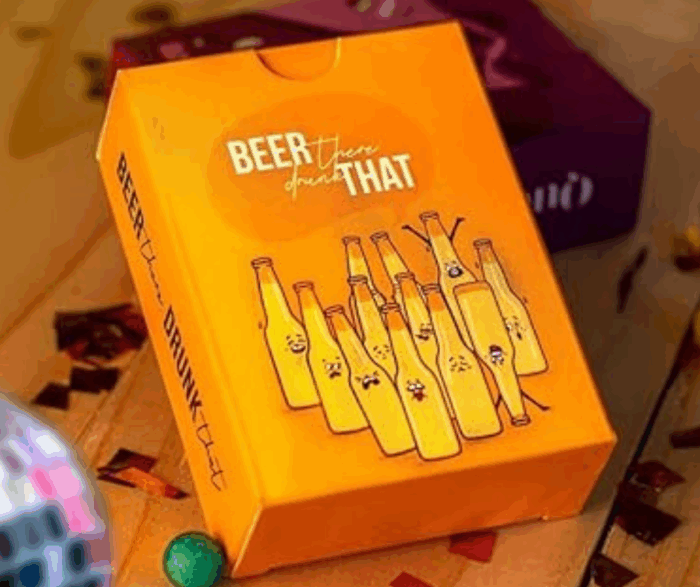 MPS MY PARTY SUPPLIERS® 1pc Beer There Drunk That, Card Game, Party Card Game for Adults, Friends & Couples, Fun Card Game, Gift for Couples, Friends on Valentine's Day. Party Game for Friends - Image 1