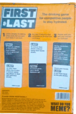 MPS MY PARTY SUPPLIERS® 1pc First & Last – The Party Game for Competitive People to Stay Hydrated Card Game, Party Game for Friends, Play Card Games for Friends, Card Games for Family and Friends - Image 6