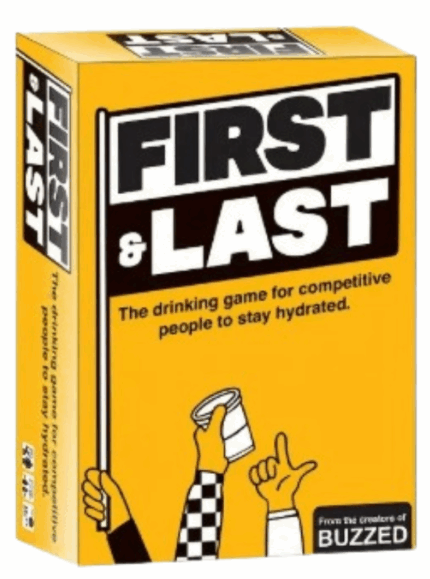 MPS MY PARTY SUPPLIERS® 1pc First & Last – The Party Game for Competitive People to Stay Hydrated Card Game, Party Game for Friends, Play Card Games for Friends, Card Games for Family and Friends