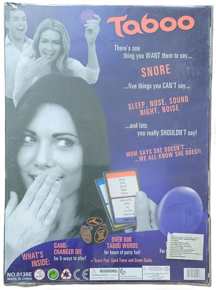 MPS MY PARTY SUPPLIERS® 1pc Taboo The Game of unspeakable Fun, Card Games to Play with Family, 4 Players, Families Fun Card Games, Easy Board Games for Family - Image 3