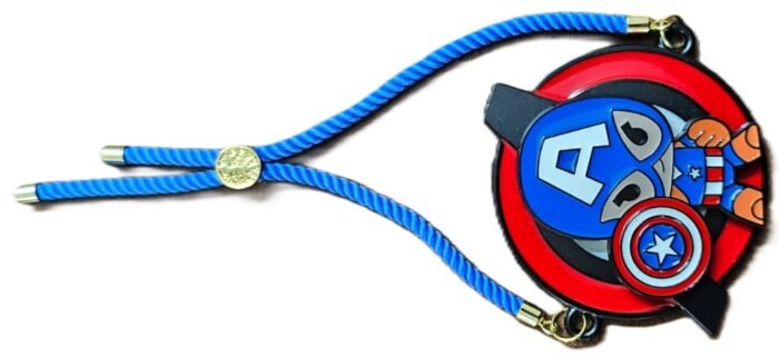MPS MY PARTY SUPPLIERS® 1pc Superhero rakhi for children kids boys, Adjustable cartoon character rakhi for brothers, Stylish bracelet rakhi, Raksha Bandhan rakhi gift for brother bhai bhaiya - Image 2