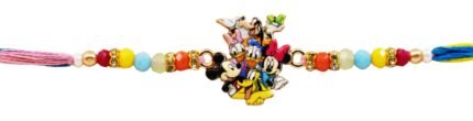 MPS MY PARTY SUPPLIERS Kids Rakhi Bracelet, Cartoon Character Design, Orange and Red Thread