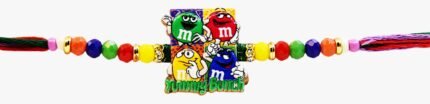 MPS MY PARTY SUPPLIERS Kids Rakhi Bracelet, Cartoon Character Design, Orange and Red Thread