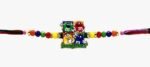MPS MY PARTY SUPPLIERS Kids Rakhi Bracelet, Cartoon Character Design, Orange and Red Thread - Image 4