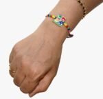 MPS MY PARTY SUPPLIERS Kids Rakhi Bracelet, Cartoon Character Design, Orange and Red Thread - Image 2