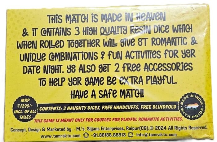 MPS MY PARTY SUPPLIERS® 1pc Dice Game, Card Games to Play with Family Friends, 2+ Players, Friends Fun Board Games - Image 2