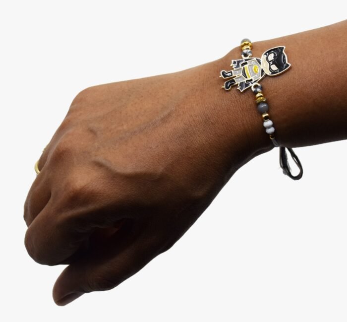 MPS MY PARTY SUPPLIERS® 1pc Superhero Cartoon Character Batman Rakhi for Brother with random design food magnet gift & one Red-Yellow Thread Rakhi for Toddlers Little Baby Brothers Raksha Bandhan - Image 4