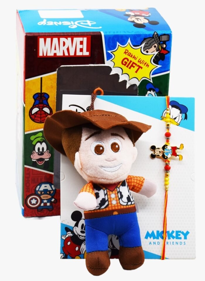 MPS MY PARTY SUPPLIERS® 1pc Rakhi with Gift for Brother Cartoon Rakhi Combo with Keychain Raksha Bandhan Gift Hamper for Bhaiya Kids children toddlers cousin - Image 1