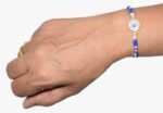 MPS MY PARTY SUPPLIERS® 1pc Evil eye Rakhi for brother/bhaiya/cousin with roli chawal tilak misri Rakshanbandhan evil eye rakhi set for kids toddlers Rakhi bracelet - Image 8