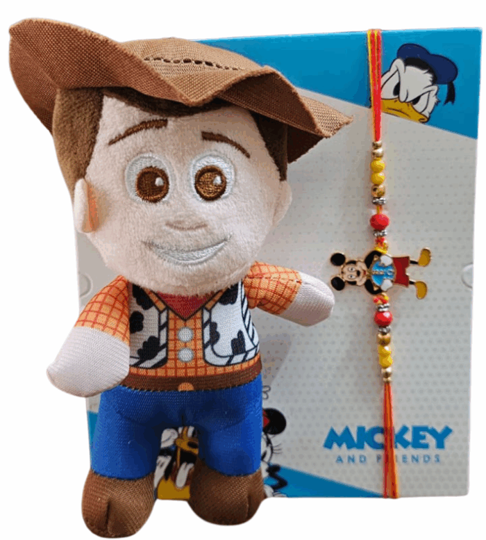 MPS MY PARTY SUPPLIERS® 1pc Rakhi with Gift for Brother Cartoon Rakhi Combo with Keychain Raksha Bandhan Gift Hamper for Bhaiya Kids children toddlers cousin - Image 5