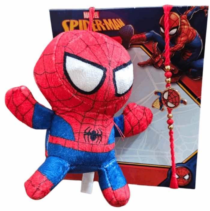 MPS MY PARTY SUPPLIERS® 1pc Spiderman Rakhi with Gift for Brother Cartoon Rakhi Combo with Keychain Raksha Bandhan Gift Hamper for Bhaiya Kids children toddlers cousin - Image 5